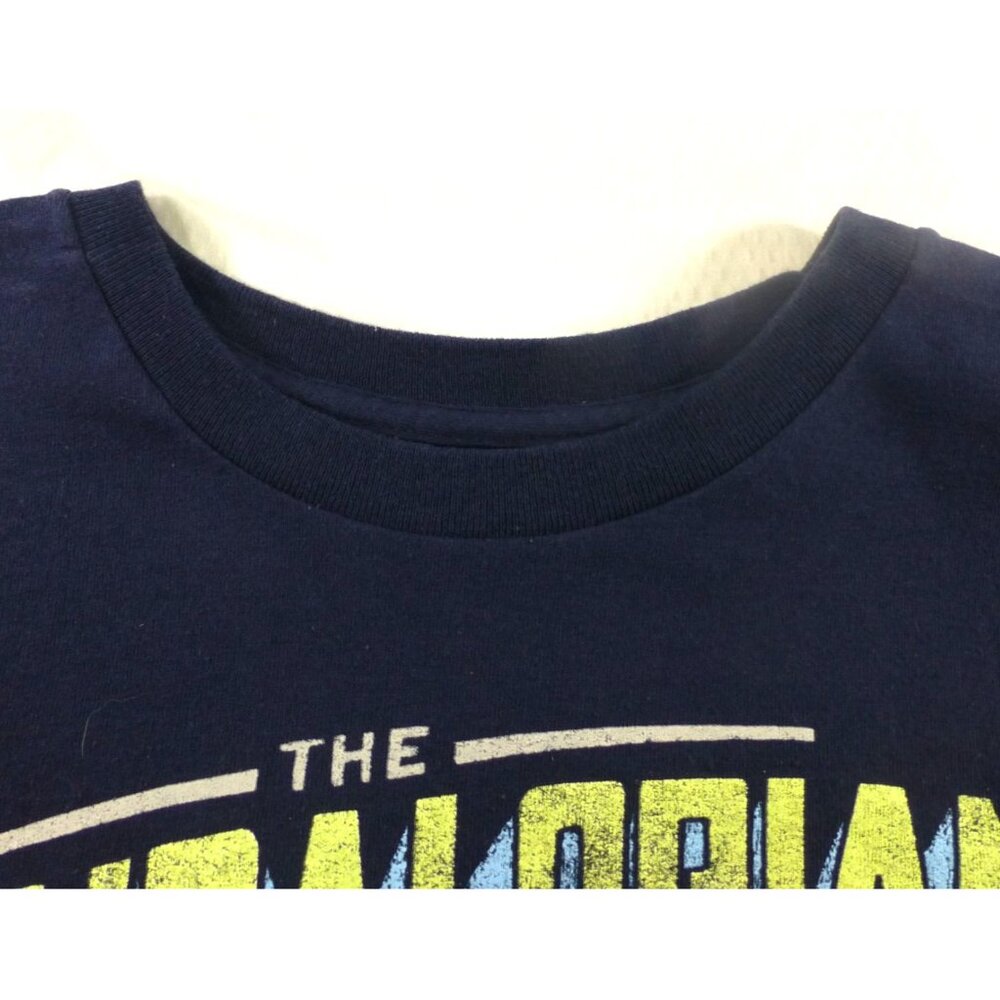 Star Wars Mandalorian Navy Graphic T-Shirt 2XL "Thats Not A Toy!" Grogu & Mando - Picture 5 of 7